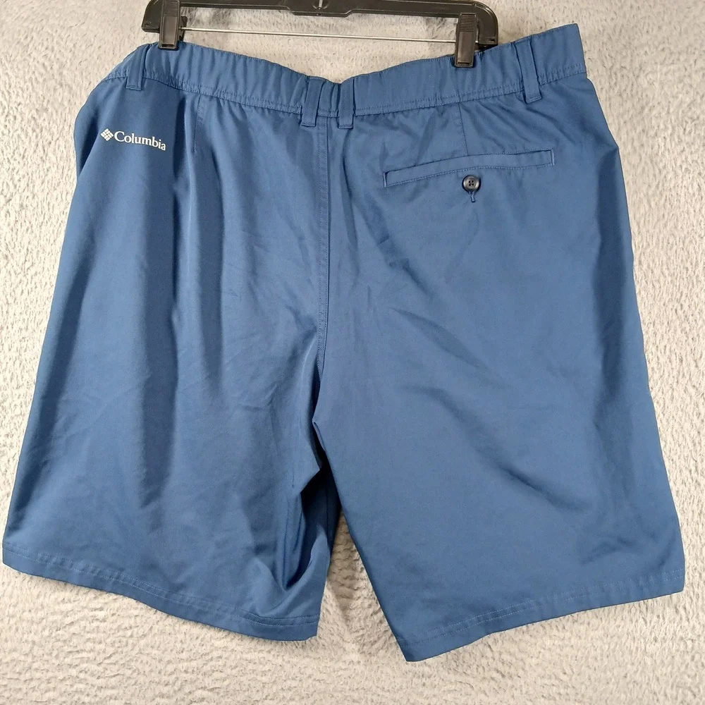 Columbia Freezer Coil Shorts Omni-Freeze‎ Blue Hybrid Hiking Golf Size 42